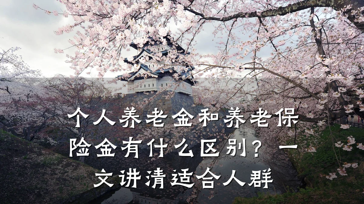 个人养老金和养老保险金有什么区别？一文讲清适合人群