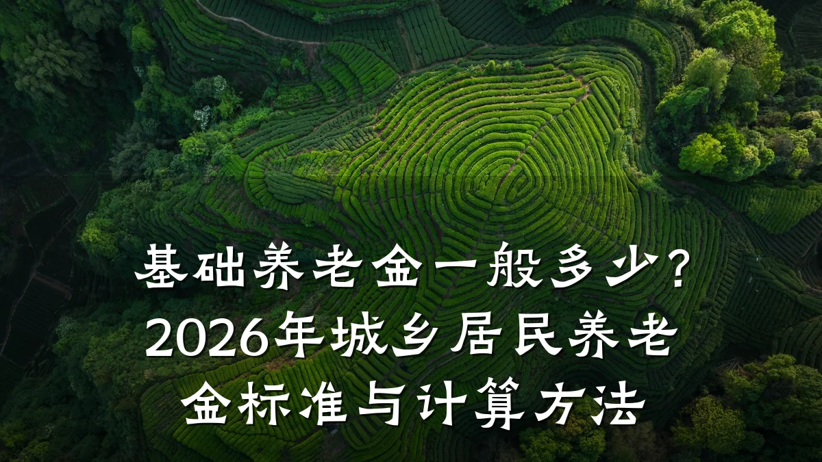 基础养老金一般多少?2026年城乡居民养老金标准与计算方法