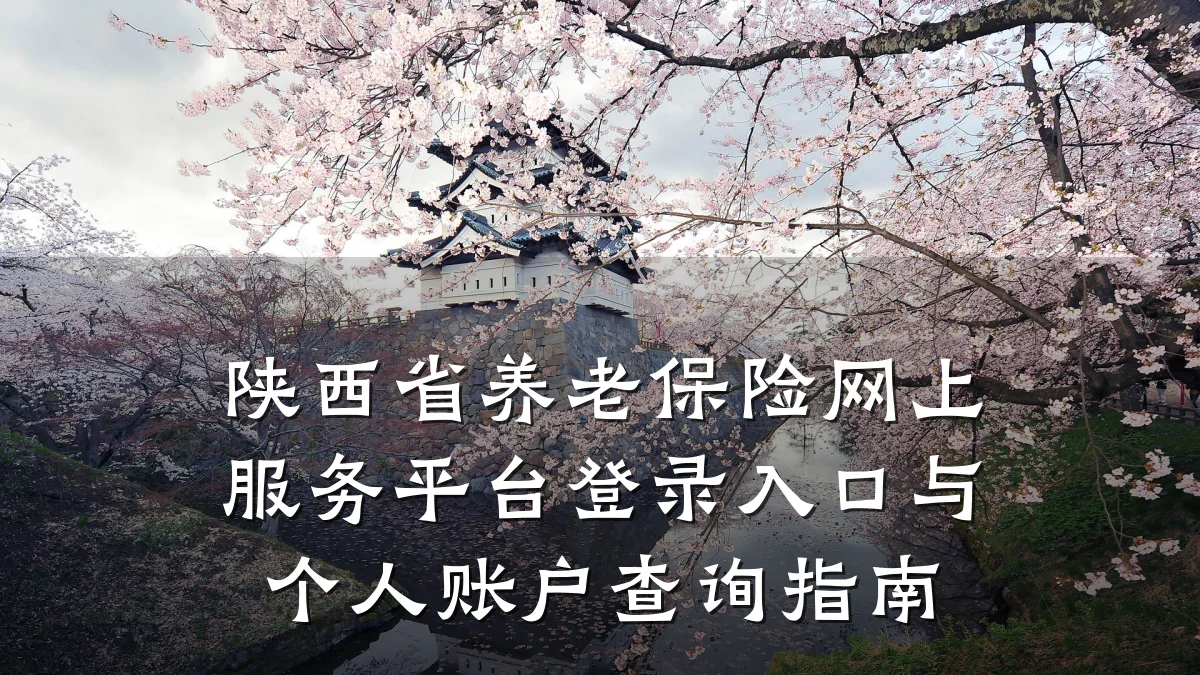 陕西省养老保险网上服务平台登录入口与个人账户查询指南