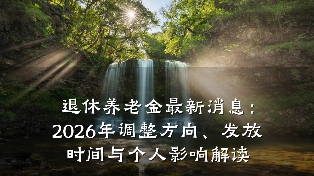 退休养老金最新消息：2026年调整方向、发放时间与个人影响解读