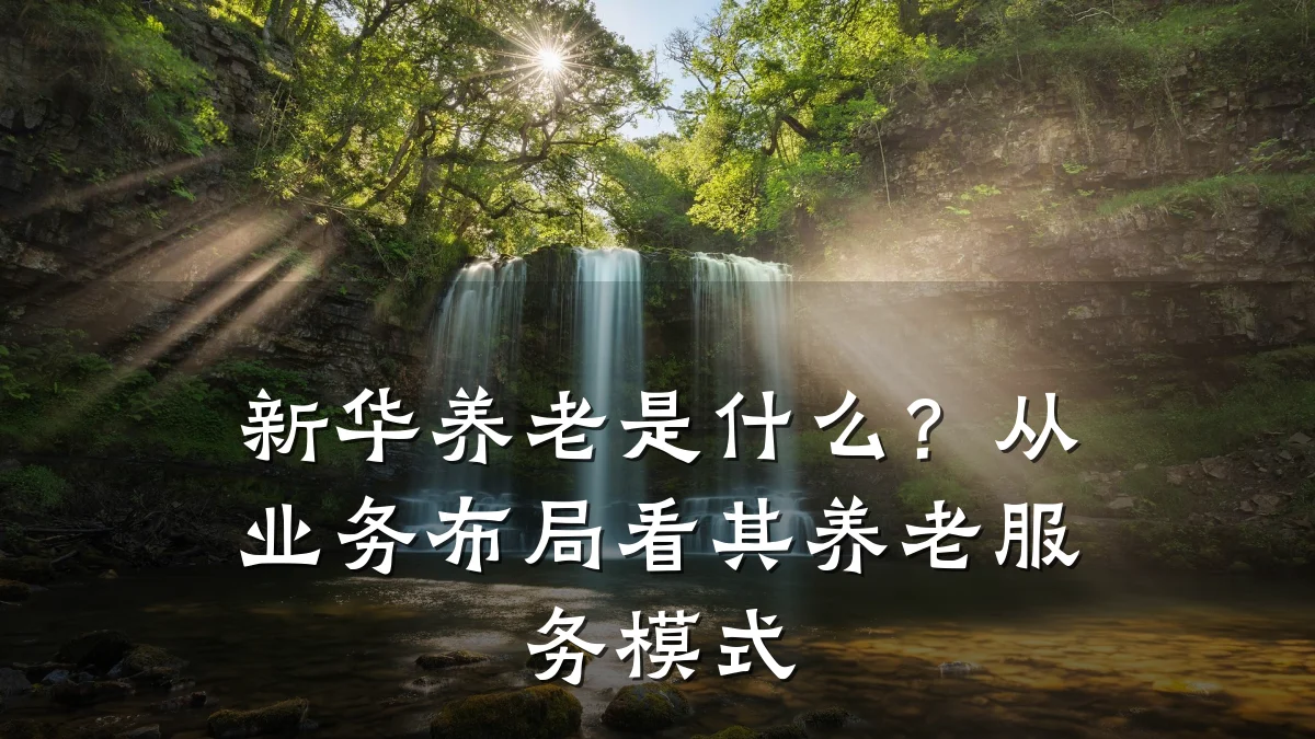 新华养老是什么?从业务布局看其养老服务模式