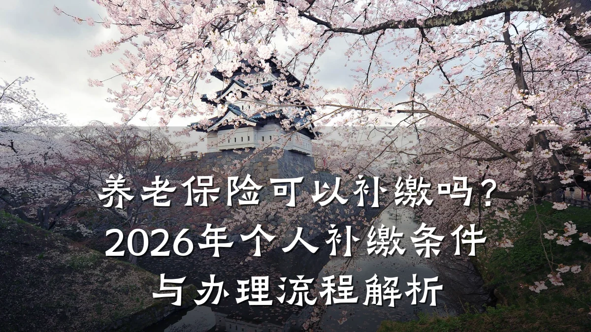 养老保险可以补缴吗?2026年个人补缴条件与办理流程解析