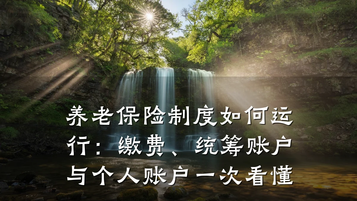 养老保险制度如何运行：缴费、统筹账户与个人账户一次看懂