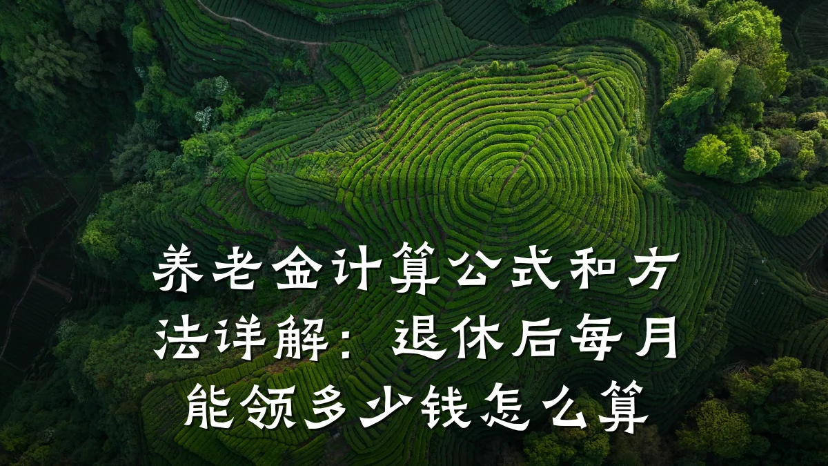 养老金计算公式和方法详解:退休后每月能领多少钱怎么算