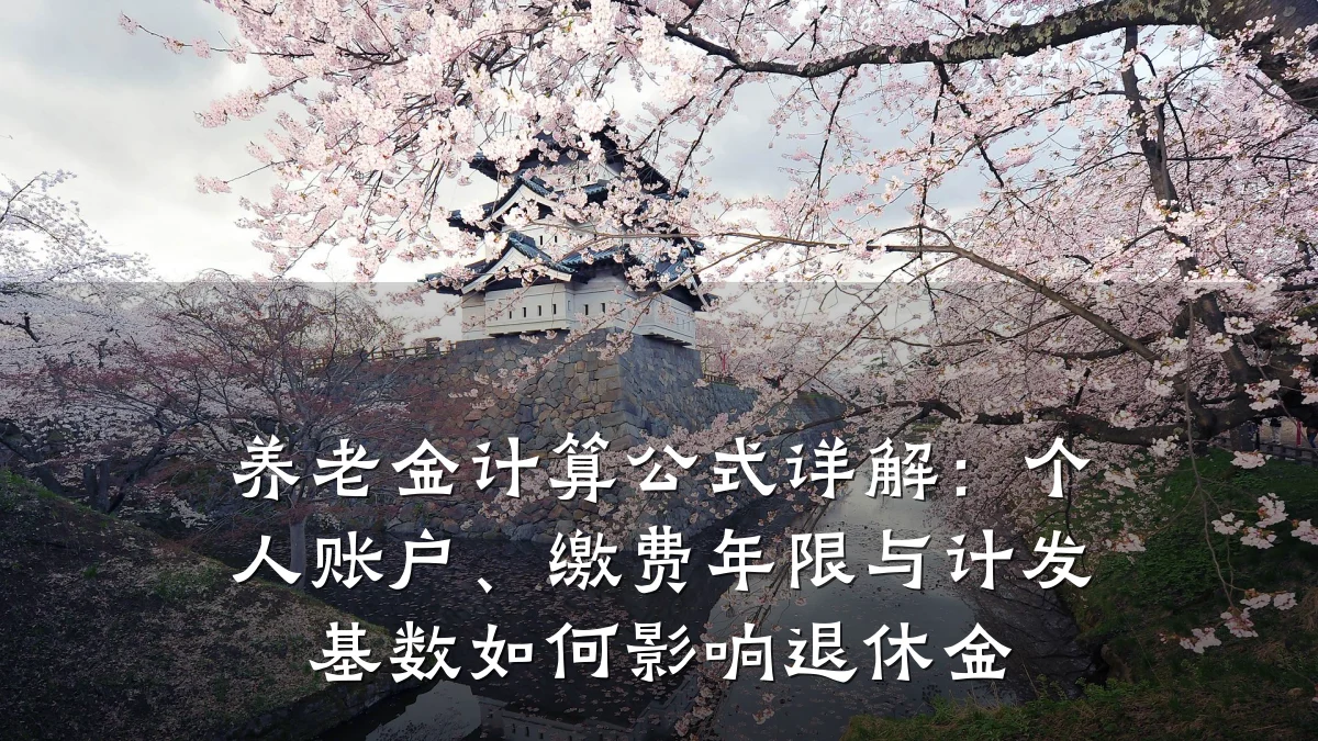 养老金计算公式详解:个人账户、缴费年限与计发基数如何影响退休金