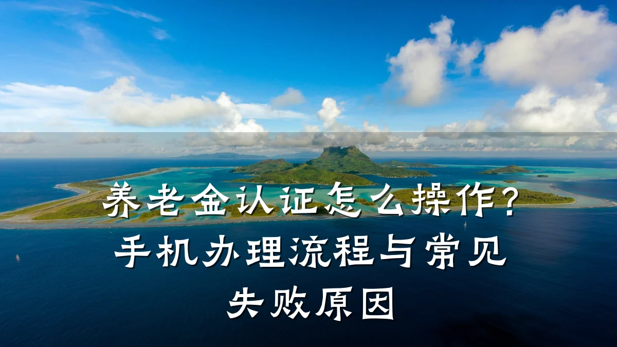 养老金认证怎么操作?手机办理流程与常见失败原因