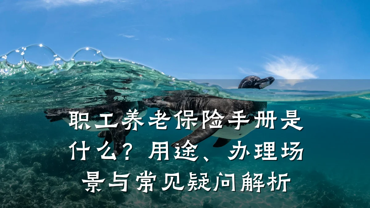 职工养老保险手册是什么?用途、办理场景与常见疑问解析