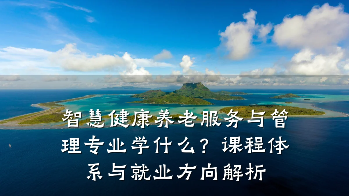 智慧健康养老服务与管理专业学什么?课程体系与就业方向解析