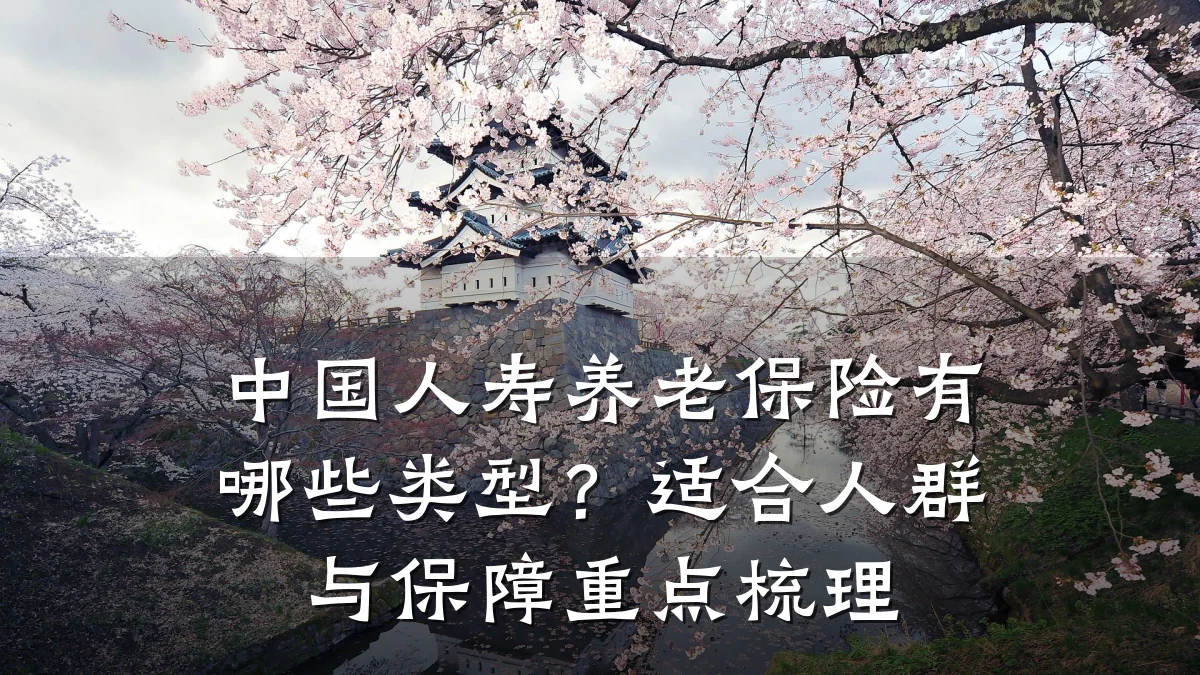 中国人寿养老保险有哪些类型？适合人群与保障重点梳理