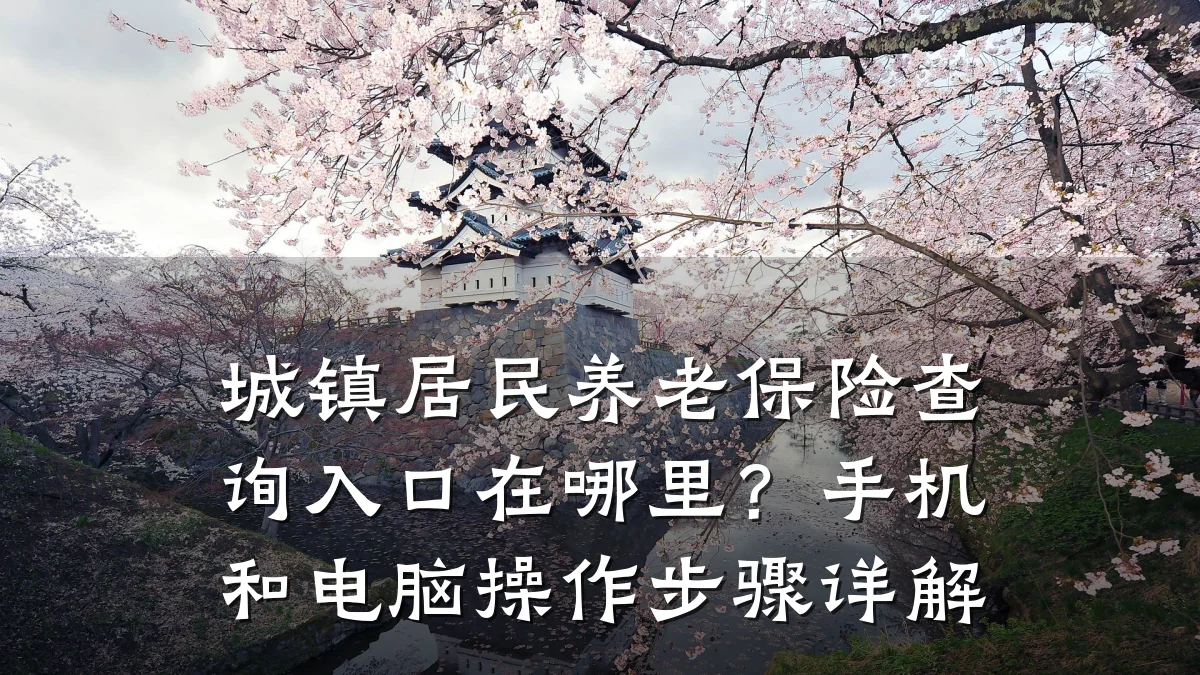 城镇居民养老保险查询入口在哪里?手机和电脑操作步骤详解