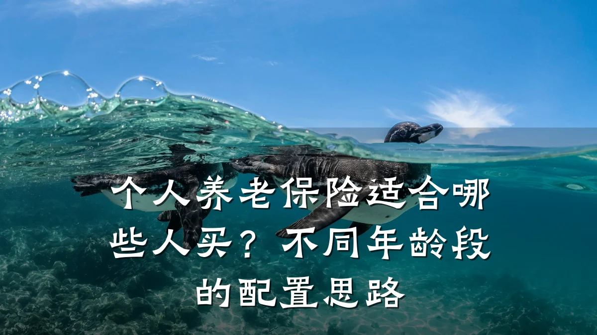 个人养老保险适合哪些人买？不同年龄段的配置思路