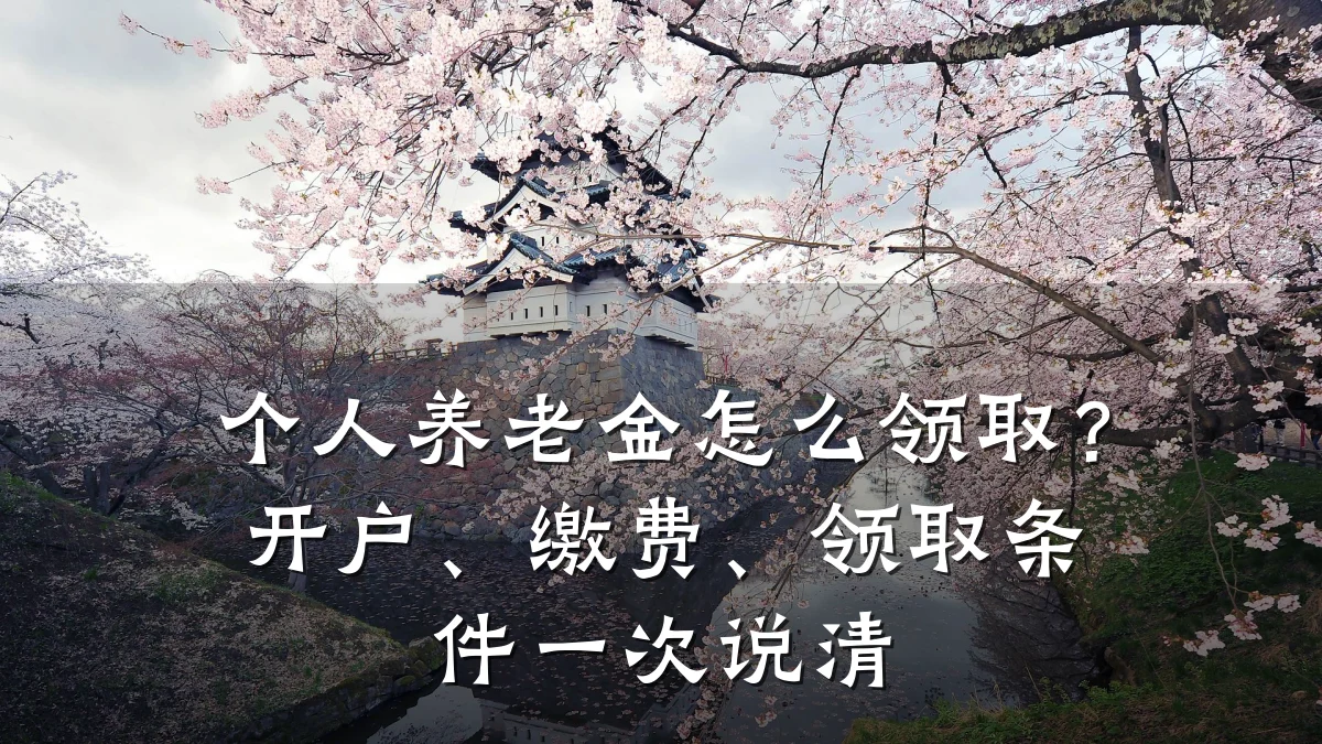 个人养老金怎么领取?开户、缴费、领取条件一次说清