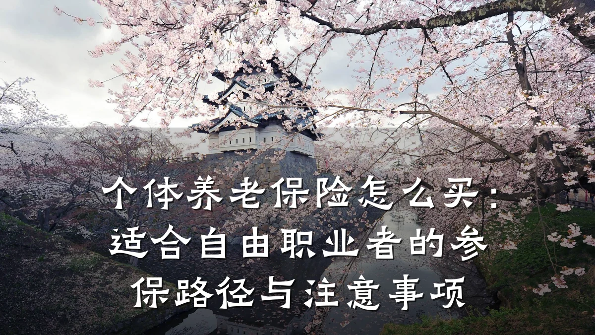 个体养老保险怎么买:适合自由职业者的参保路径与注意事项