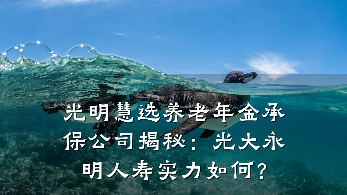 光明慧选养老年金承保公司揭秘：光大永明人寿实力如何？