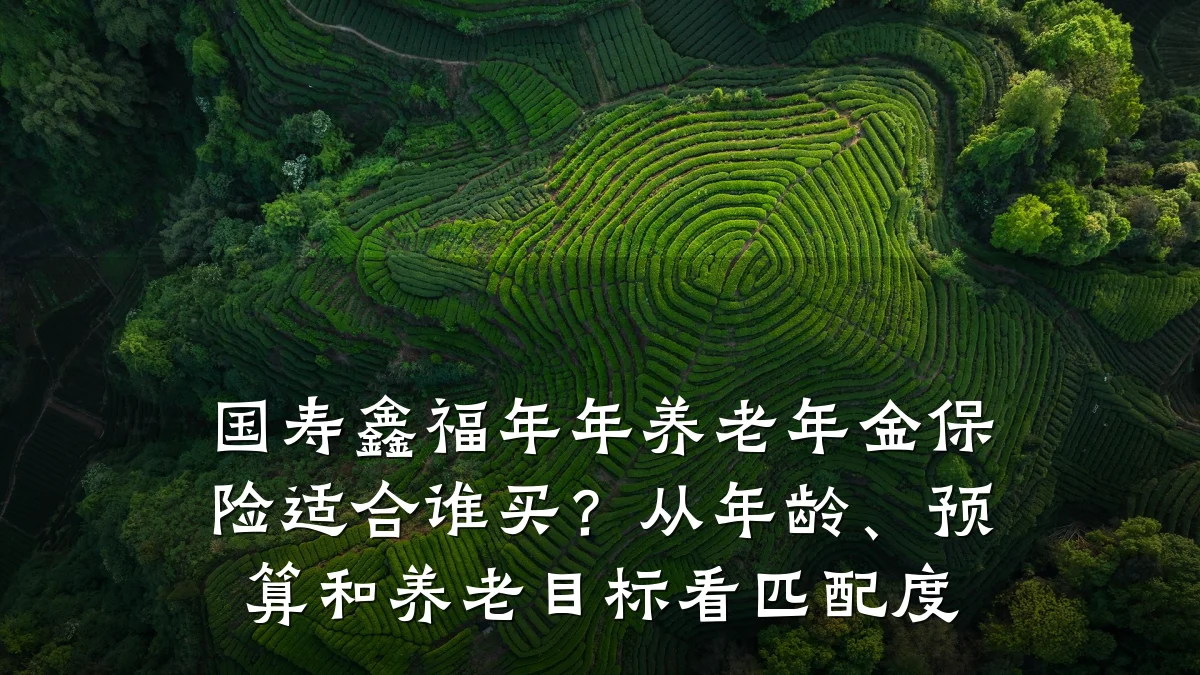 国寿鑫福年年养老年金保险适合谁买?从年龄、预算和养老目标看匹配度