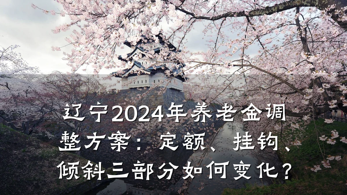 辽宁2024年养老金调整方案:定额、挂钩、倾斜三部分如何变化?