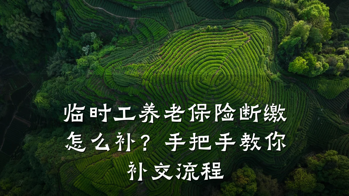 临时工养老保险断缴怎么补?手把手教你补交流程