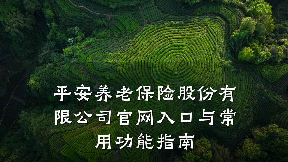 平安养老保险股份有限公司官网入口与常用功能指南
