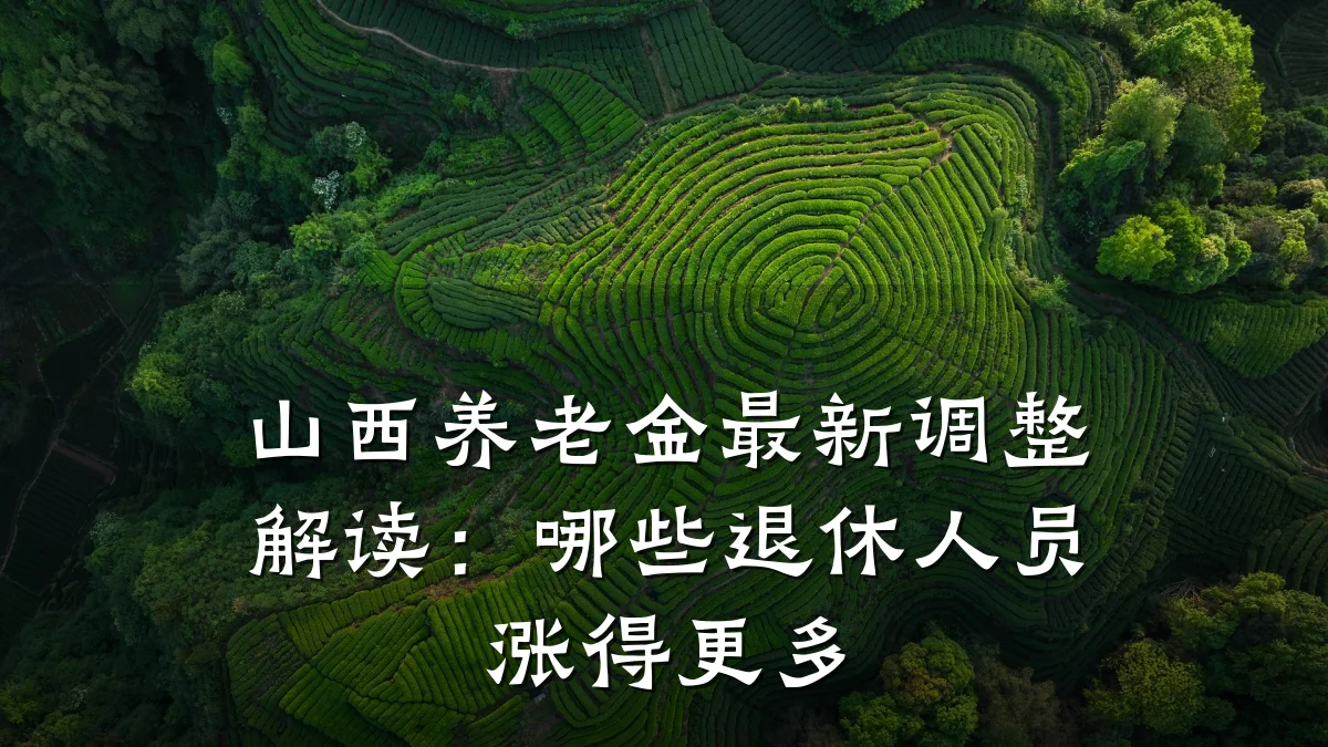 山西养老金最新调整解读:哪些退休人员涨得更多