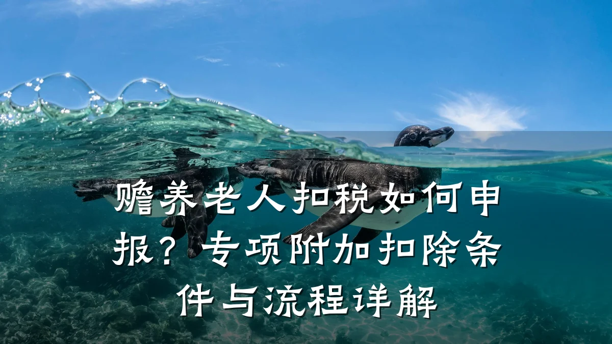赡养老人扣税如何申报?专项附加扣除条件与流程详解