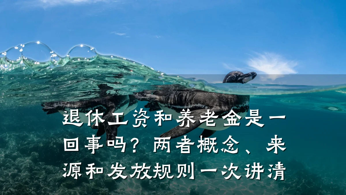 退休工资和养老金是一回事吗?两者概念、来源和发放规则一次讲清