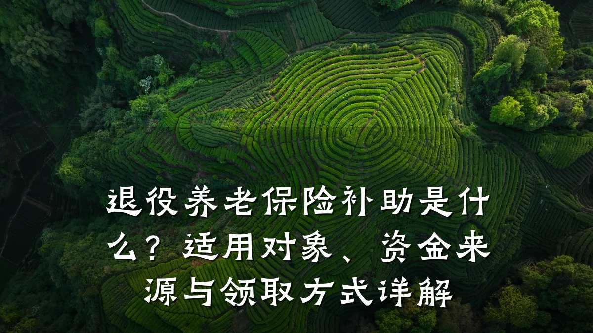 退役养老保险补助是什么?适用对象、资金来源与领取方式详解