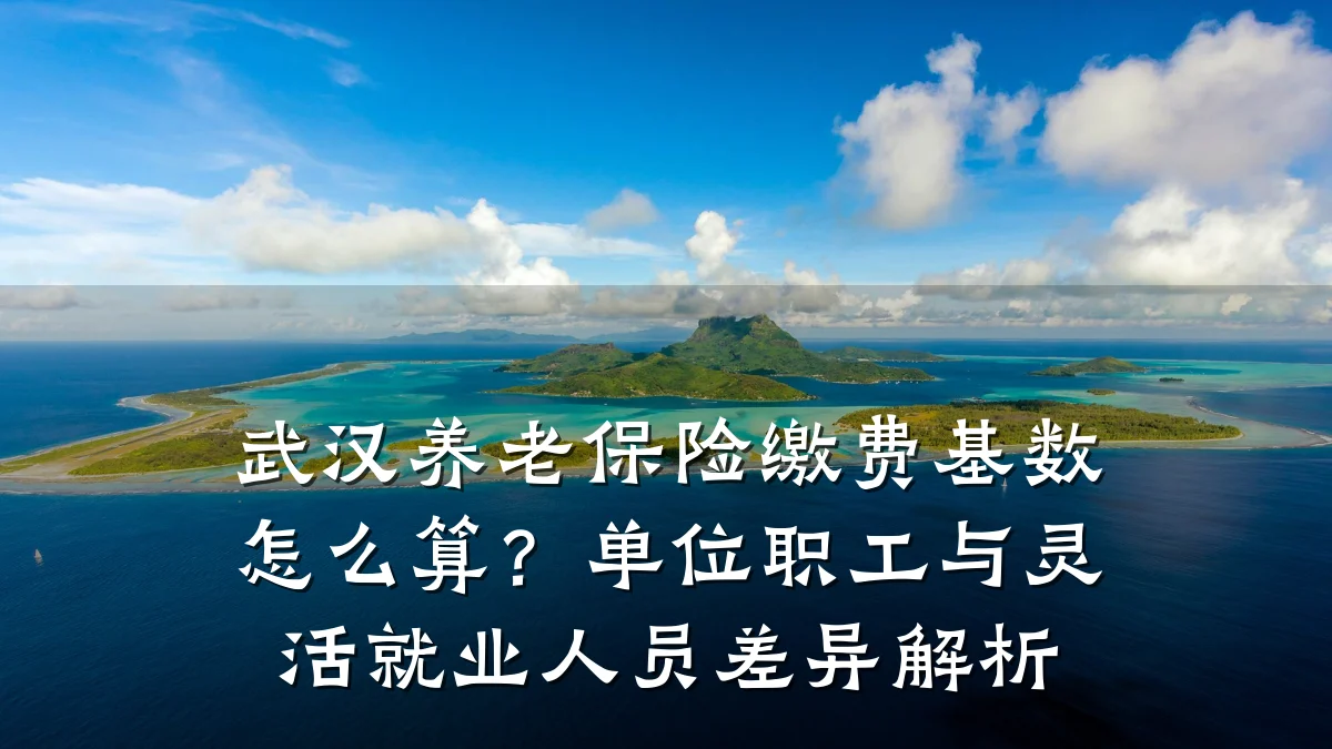 武汉养老保险缴费基数怎么算?单位职工与灵活就业人员差异解析