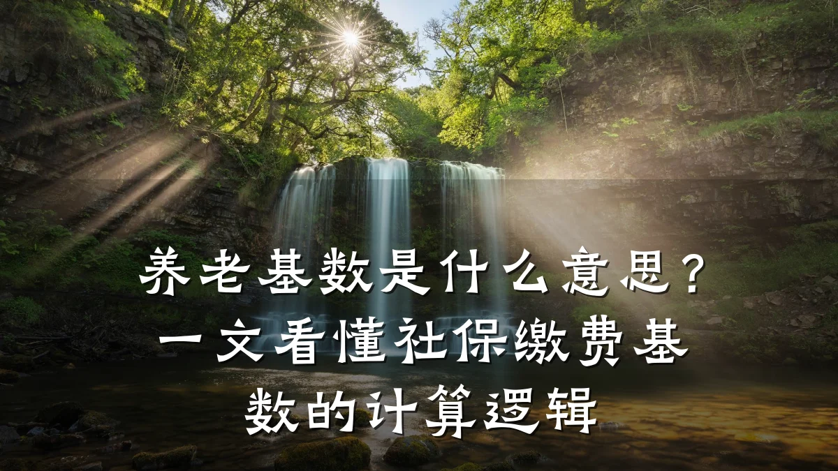 养老基数是什么意思?一文看懂社保缴费基数的计算逻辑