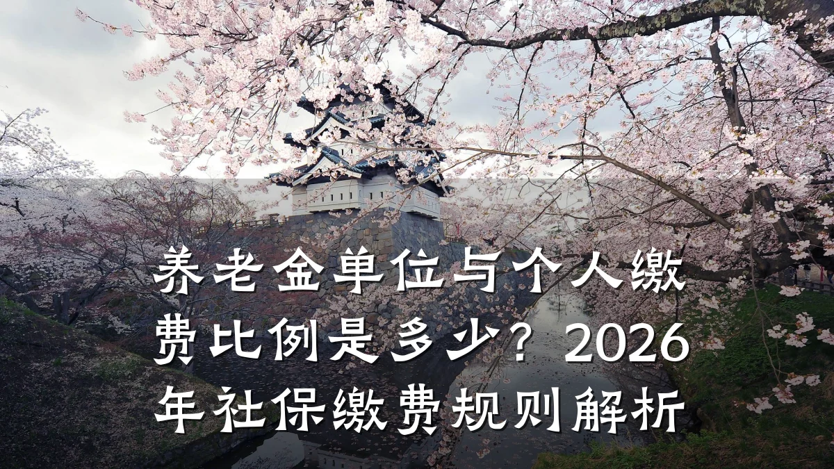 养老金单位与个人缴费比例是多少?2026年社保缴费规则解析