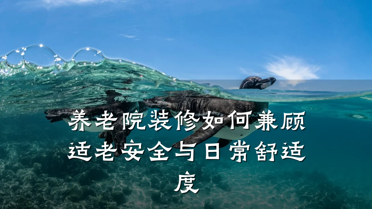 养老院装修如何兼顾适老安全与日常舒适度