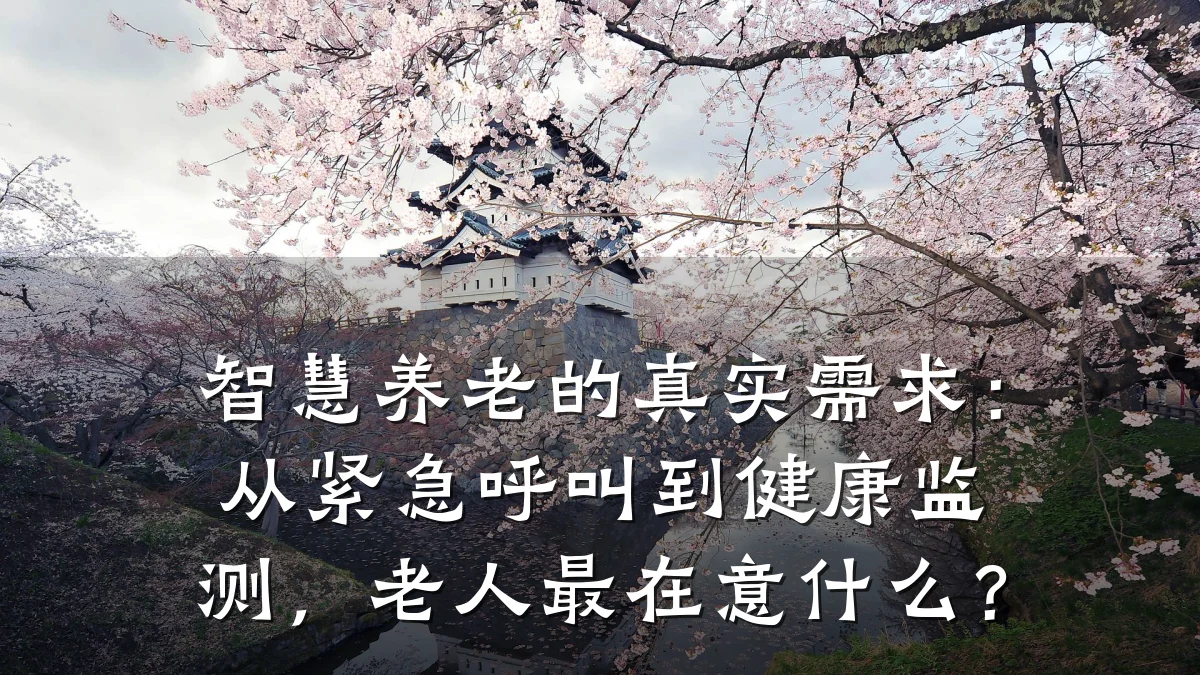智慧养老的真实需求:从紧急呼叫到健康监测,老人最在意什么?