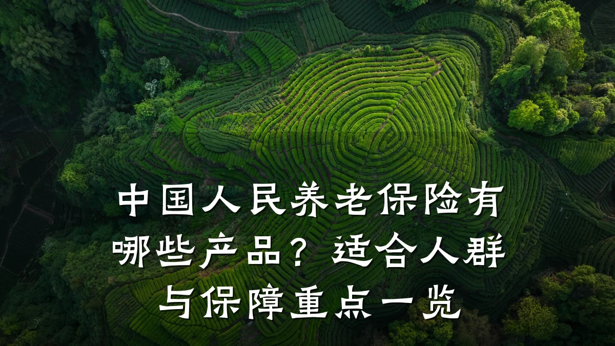 中国人民养老保险有哪些产品?适合人群与保障重点一览
