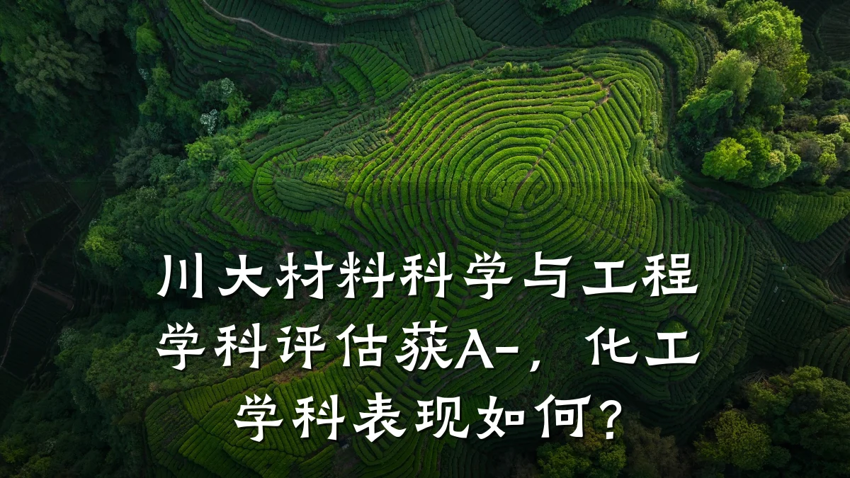 川大材料科学与工程学科评估获A-,化工学科表现如何?