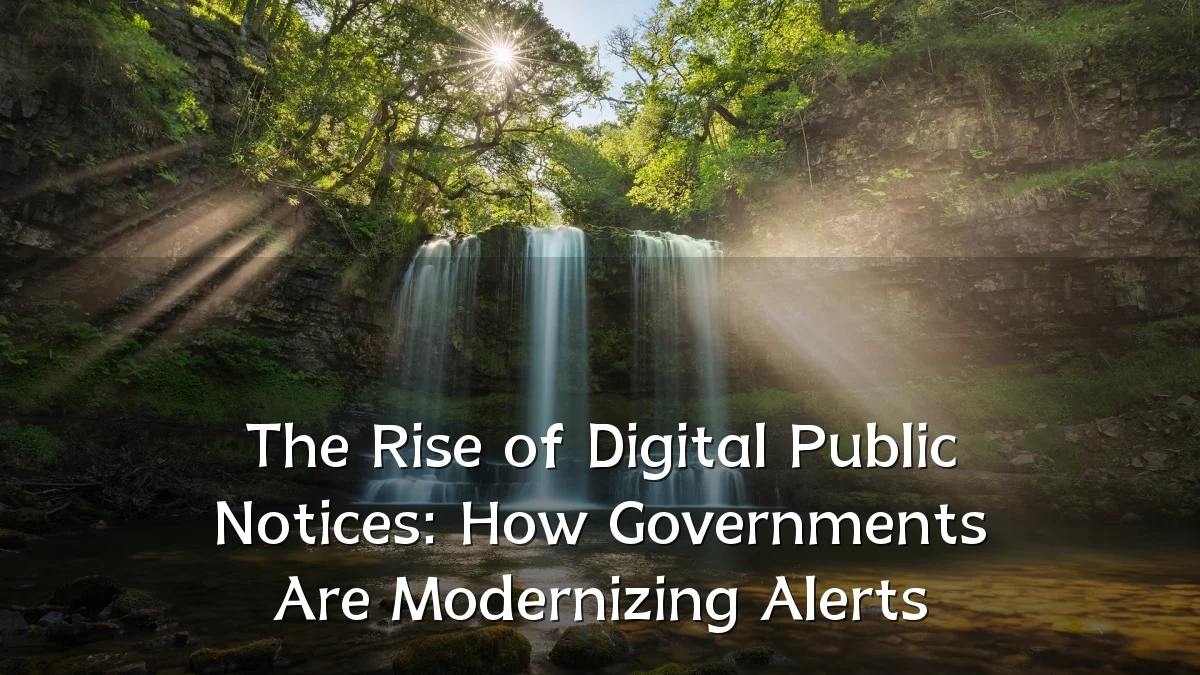 The Rise of Digital Public Notices: How Governments Are Modernizing Alerts