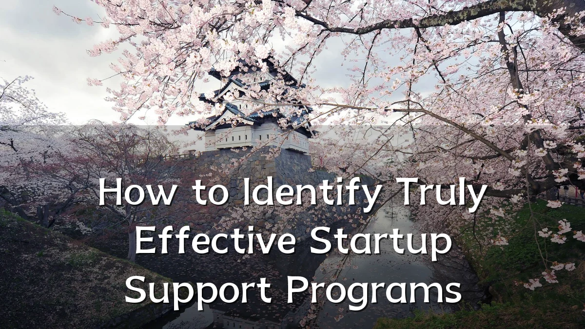How to Identify Truly Effective Startup Support Programs